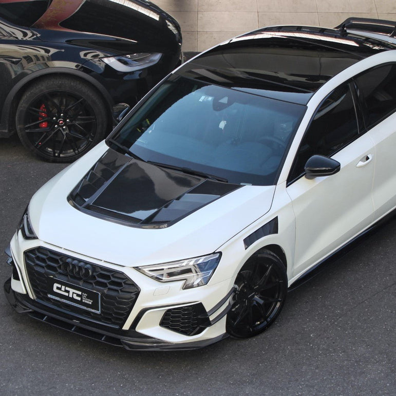 CMST Tuning Carbon Fiber Hood Bonnet Ver.2 for Audi RS3 S3 A3 8Y 2021-ON - Robot Bodykits