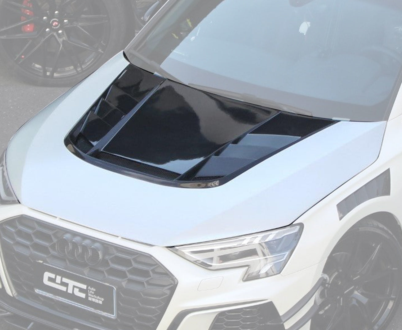 CMST Tuning Carbon Fiber Hood Bonnet Ver.2 for Audi RS3 S3 A3 8Y 2021-ON - Robot Bodykits