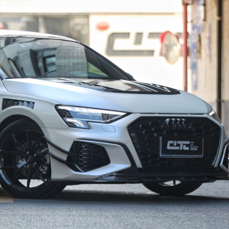 CMST Tuning Carbon Fiber Hood Bonnet Ver.2 for Audi RS3 S3 A3 8Y 2021-ON - Robot Bodykits