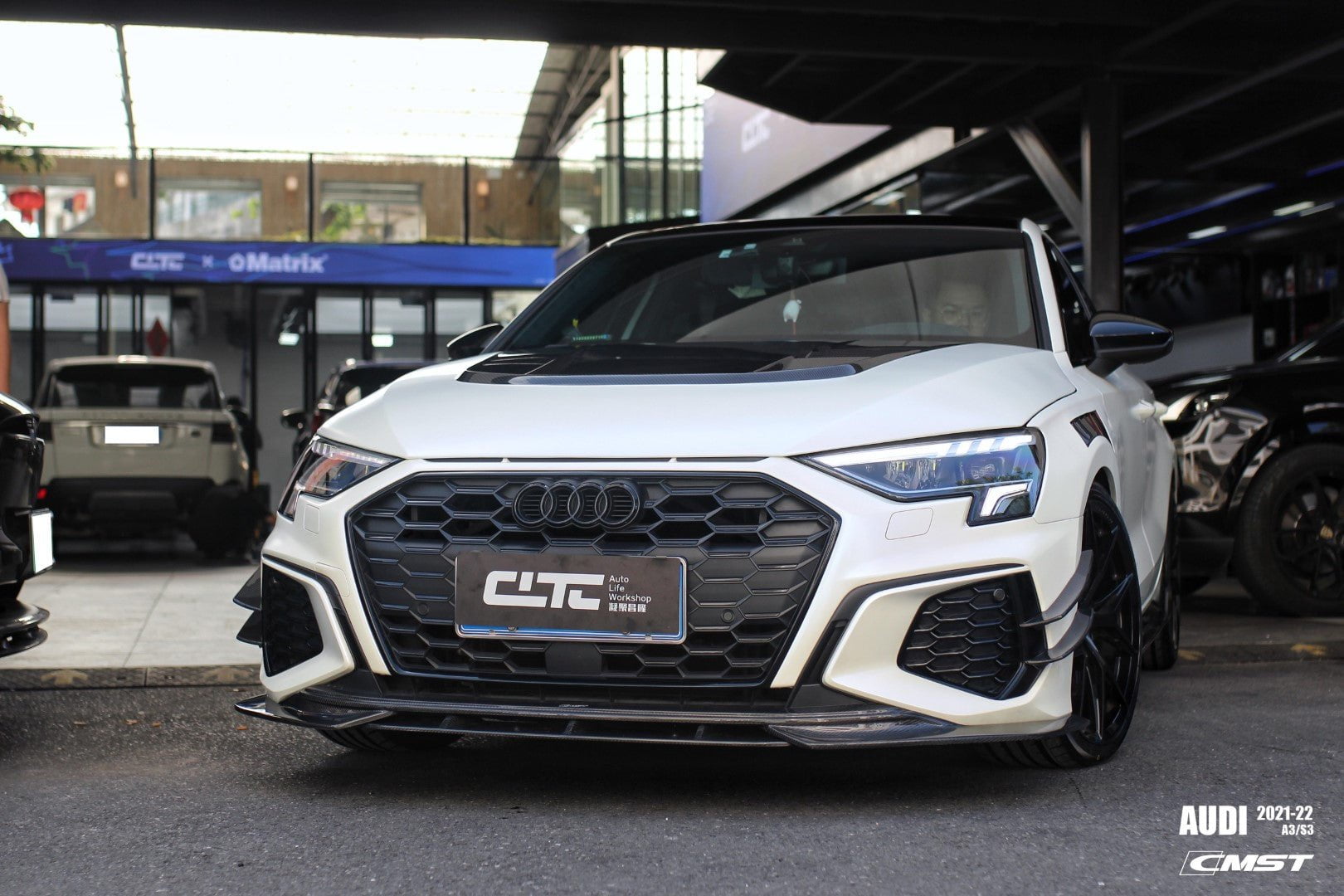 CMST Tuning Carbon Fiber Hood Bonnet Ver.2 for Audi RS3 S3 A3 8Y 2021-ON - Robot Bodykits