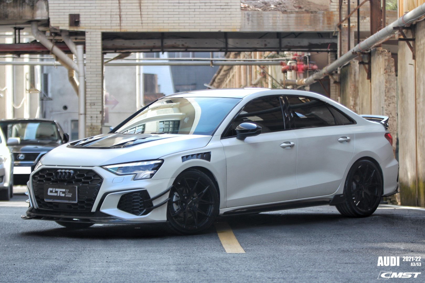 CMST Tuning Carbon Fiber Hood Bonnet Ver.2 for Audi RS3 S3 A3 8Y 2021-ON - Robot Bodykits