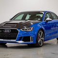 CMST Tuning Glass Transparent Carbon Fiber Hood Bonnet Ver.3 for Audi RS3 2018-2020 & 2014-2020 A3 & A3 S Line & S3