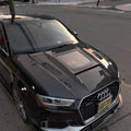 CMST Tuning Glass Transparent Carbon Fiber Hood Bonnet Ver.3 for Audi RS3 2018-2020 & 2014-2020 A3 & A3 S Line & S3