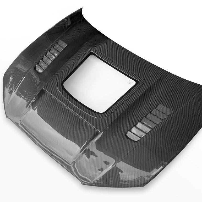 CMST Tuning Glass Transparent Carbon Fiber Hood Bonnet Ver.3 for Audi RS3 2018-2020 & 2014-2020 A3 & A3 S Line & S3