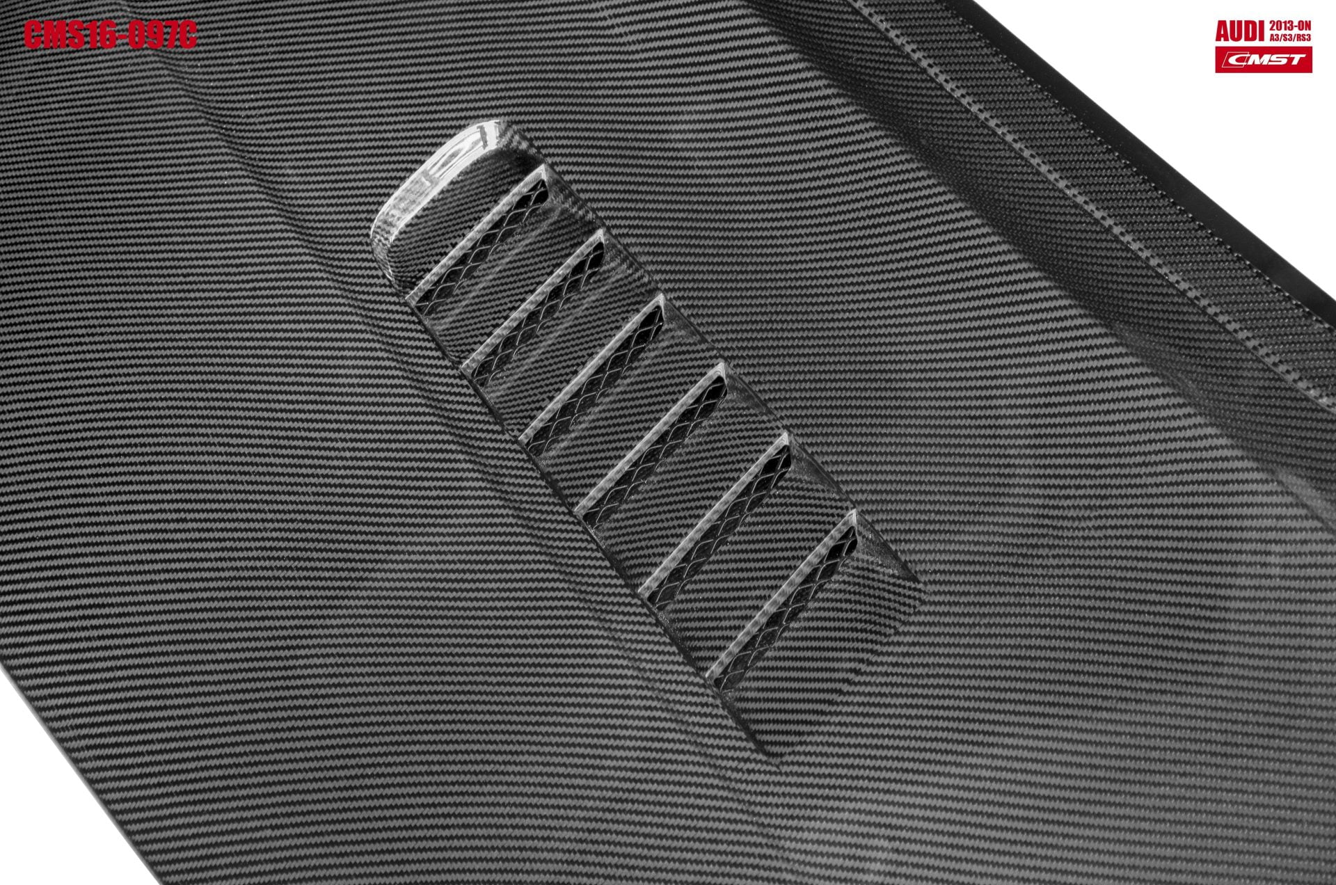 CMST Tuning Glass Transparent Carbon Fiber Hood Bonnet Ver.3 for Audi RS3 2018-2020 & 2014-2020 A3 & A3 S Line & S3