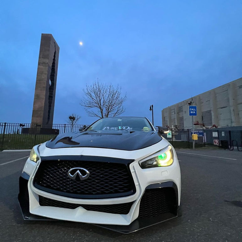 CMST Tuning Carbon Fiber Hood Bonnet for Infiniti Q50 2014-2022 - Robot Bodykits
