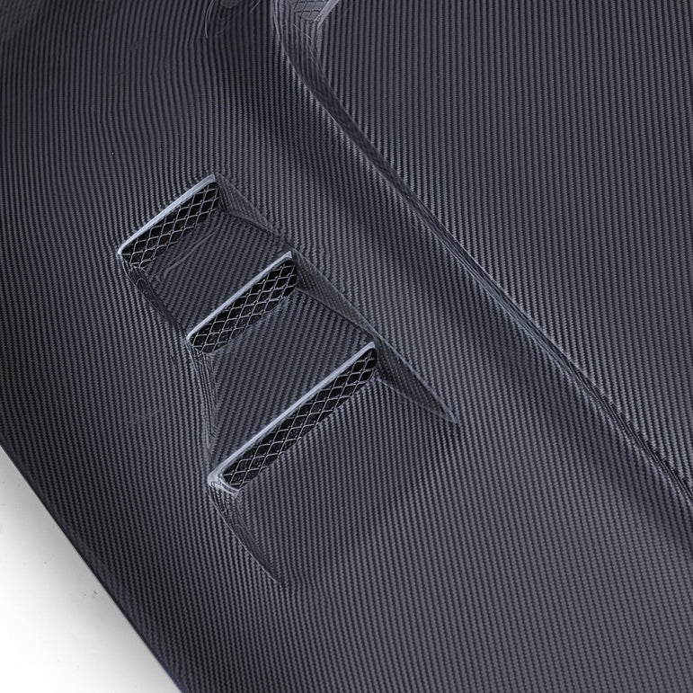 CMST Tuning Carbon Fiber Hood With 3 Vents ver.2 for Nissan 370Z Z34 Fairlady Z Vented - Robot Bodykits