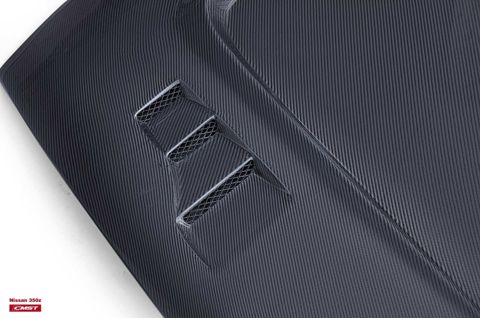 CMST Tuning Carbon Fiber Hood With 3 Vents ver.2 for Nissan 370Z Z34 Fairlady Z Vented - Robot Bodykits