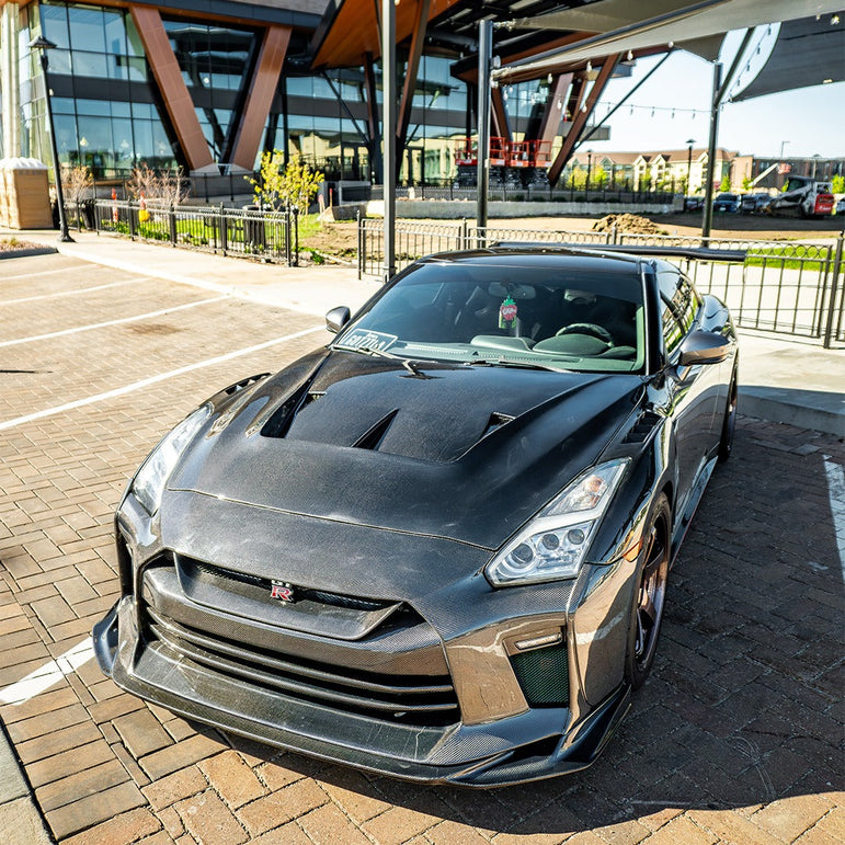 CMST TS Style Front Bumper & Front Lip for Nissan GTR GT-R R35 2008-2022 Carbon Fiber / FRP