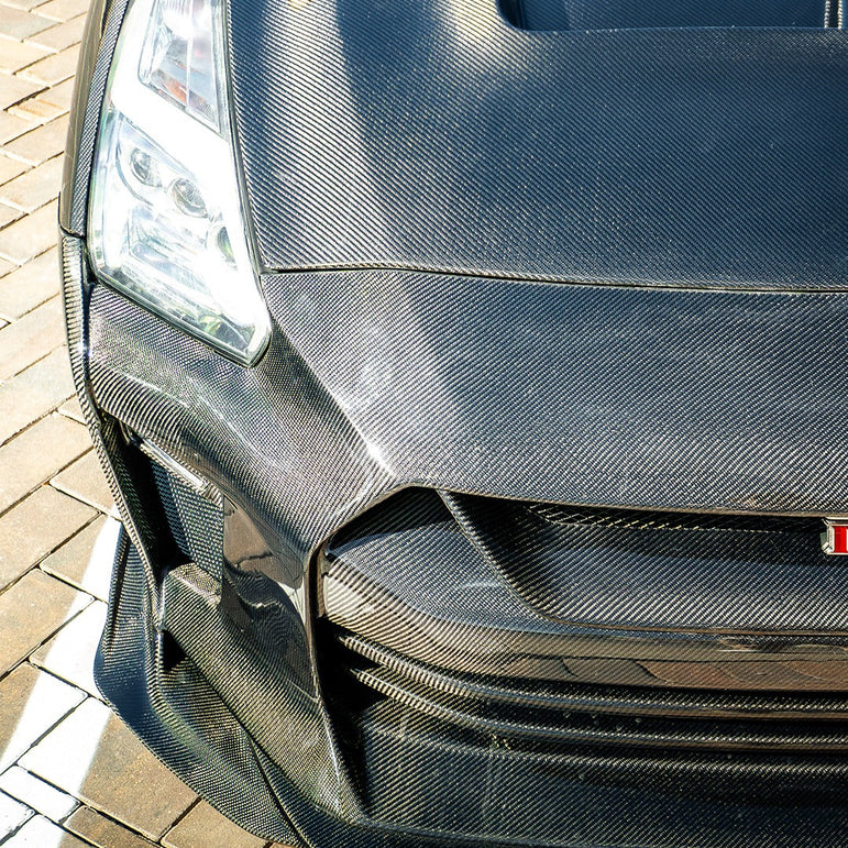 CMST TS Style Front Bumper & Front Lip for Nissan GTR GT-R R35 2008-2022 Carbon Fiber / FRP