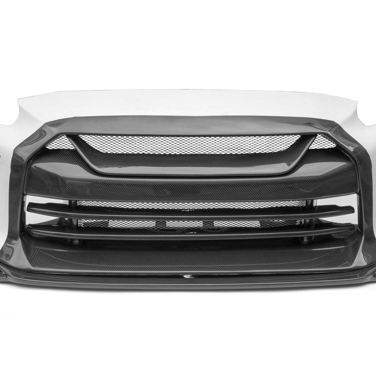 CMST TS Style Front Bumper & Front Lip for Nissan GTR GT-R R35 2008-2022 Carbon Fiber / FRP