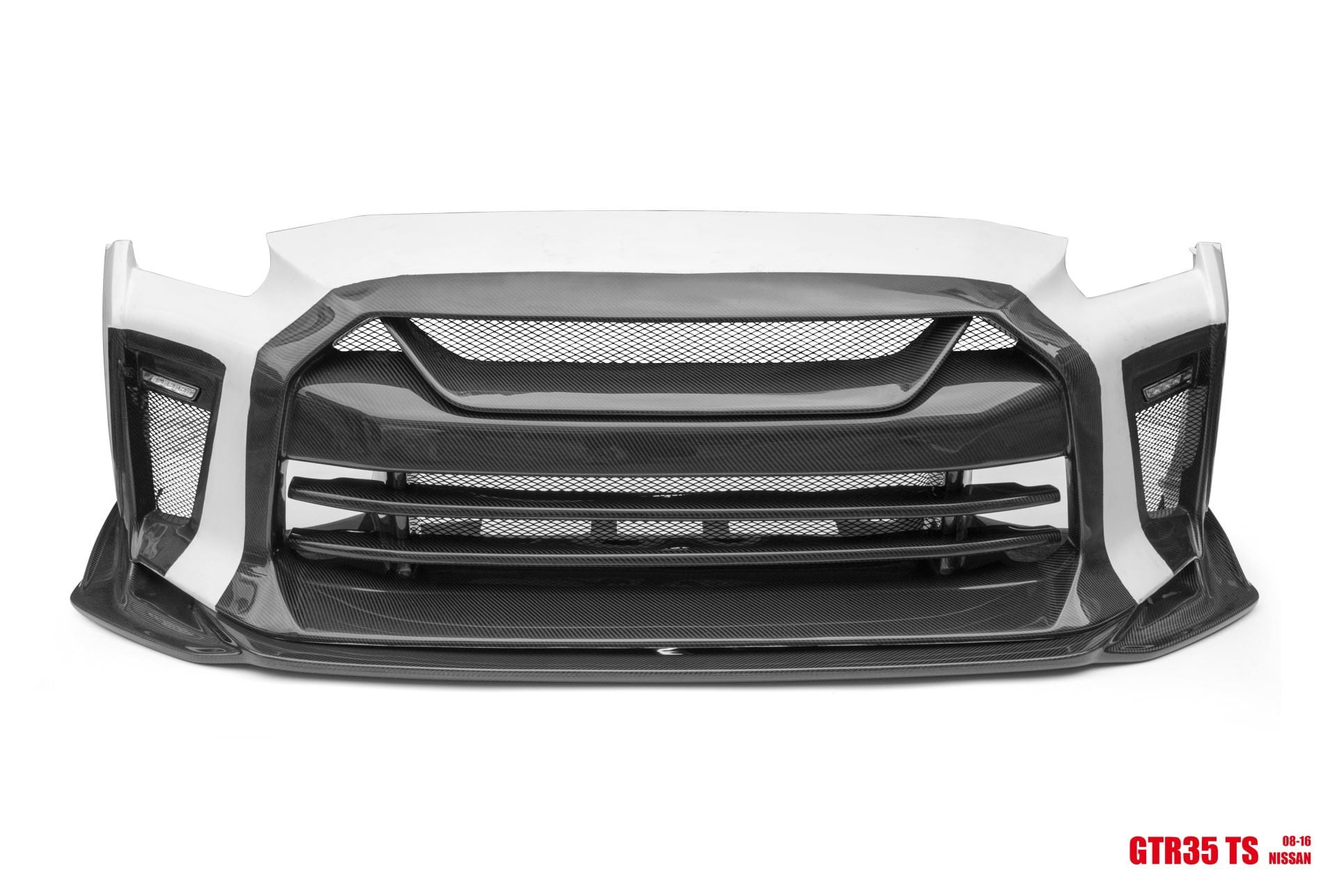 CMST TS Style Front Bumper & Front Lip for Nissan GTR GT-R R35 2008-2022 Carbon Fiber / FRP