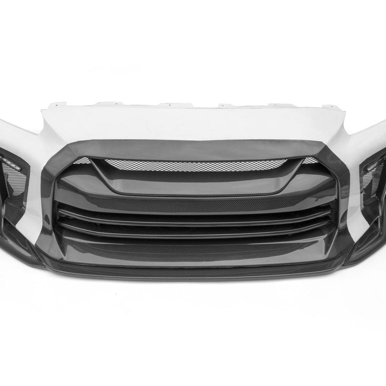CMST TS Style Front Bumper & Front Lip for Nissan GTR GT-R R35 2008-2022 Carbon Fiber / FRP