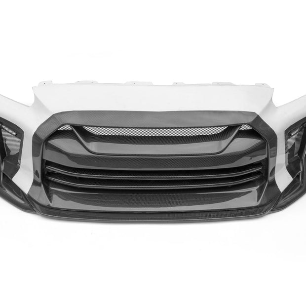 CMST TS Style Front Bumper & Front Lip for Nissan GTR GT-R R35 2008-2022 Carbon Fiber / FRP