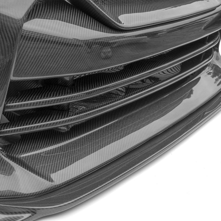 CMST TS Style Front Bumper & Front Lip for Nissan GTR GT-R R35 2008-2022 Carbon Fiber / FRP
