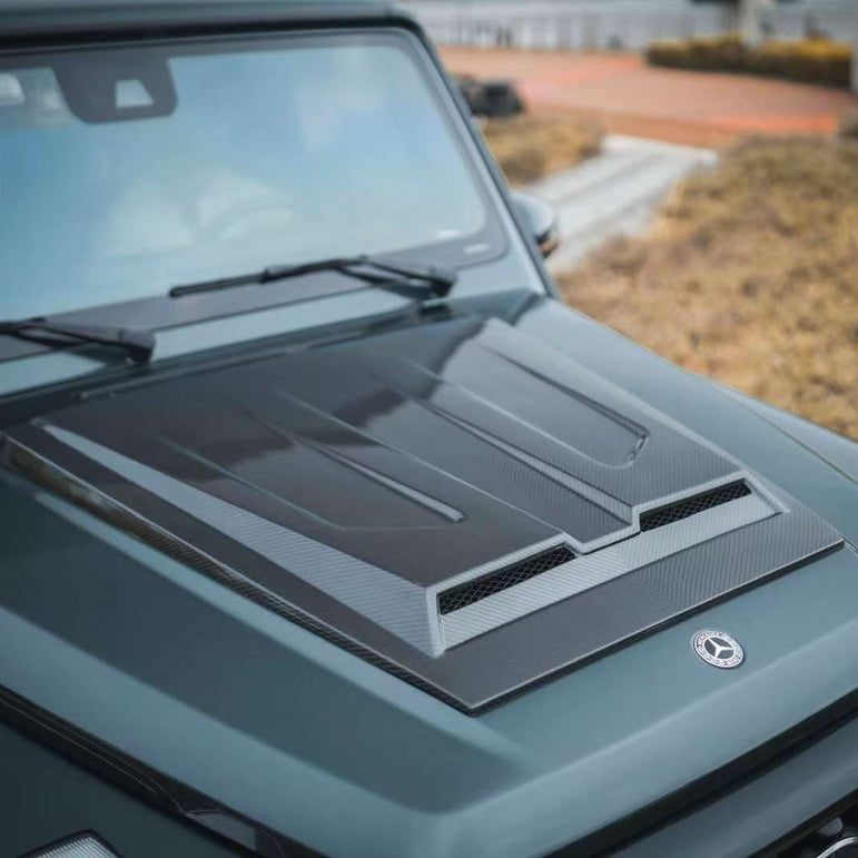 CMST Tuning Pre-preg Carbon Fiber Hood Bonnet Cover for Mercedes Benz G63 / G550 / G500 W464 - Robot Bodykits