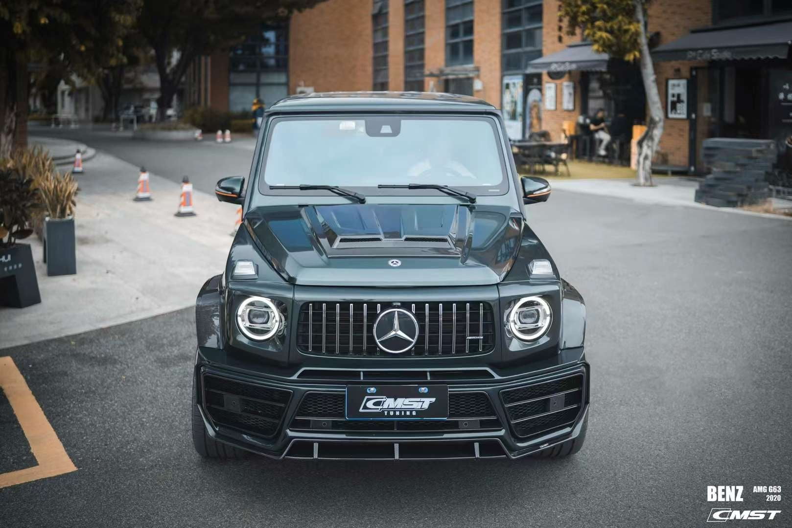 CMST Tuning Pre-preg Carbon Fiber Hood Bonnet Cover for Mercedes Benz G63 / G550 / G500 W464 - Robot Bodykits
