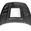 CMST Tuning Carbon Fiber Hood with Tempered Glass for Nissan 370Z Z34 Fairlady Z - Robot Bodykits
