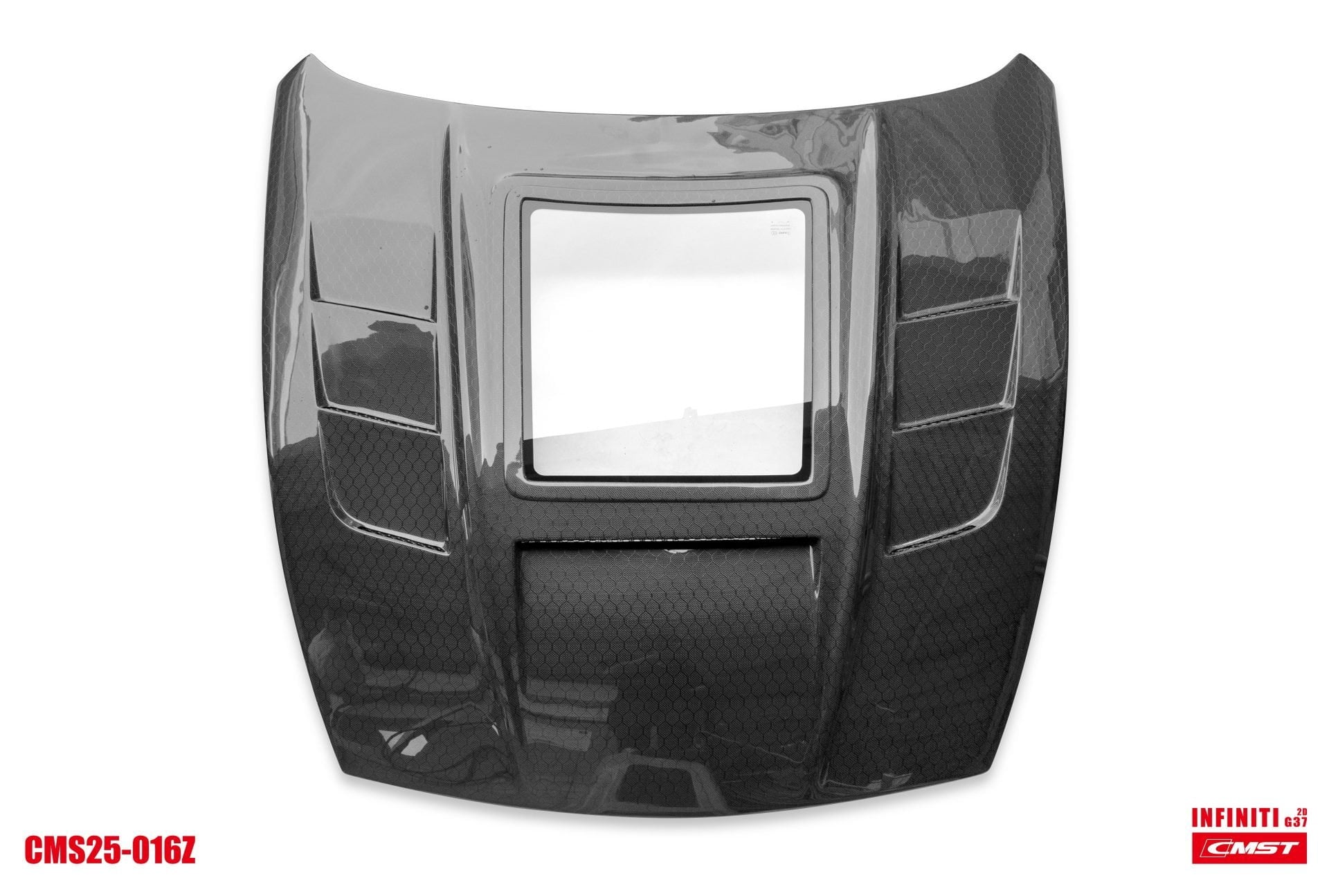 CMST Tuning Carbon Fiber Hood with Tempered Glass for Nissan 370Z Z34 Fairlady Z - Robot Bodykits