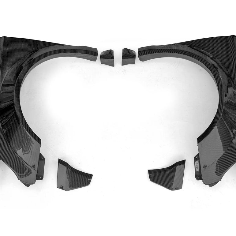 CMST Tuning Carbon Fiber Widebody Fender Arches ( 12 Pcs ) for Audi A3, S3 2014-2020 8V - Robot Bodykits