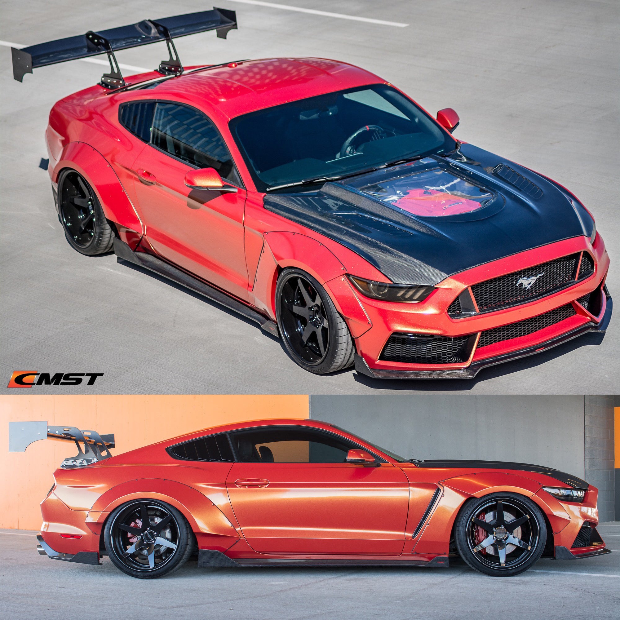 CMST Tuning Widebody Front & Rear Wheel Arches for Ford Mustang S550.1 2015- 2017