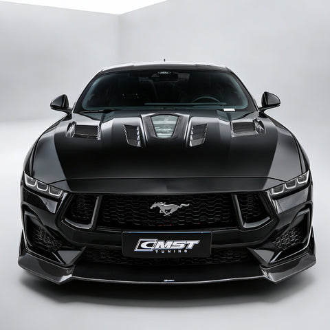 CMST Ford Mustang S650 2.3/5.0 Carbon Fibre Bonnet With Tempered Glass Window