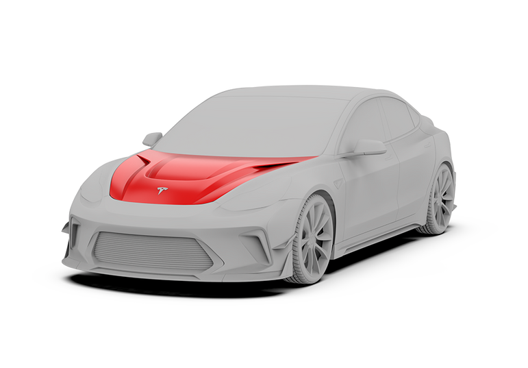 Robot Craftsman Tesla Model 3 Model Y “HACKER” Hood / Bonnet
