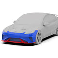 Robot Craftsman Tesla Model 3 Highland "HACKER" Front Bumper & Front Lip