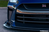 Carbonado TS Style Front Bumper & Front Lip for Nissan GTR GT-R R35 2017-2022 EBA Carbon Fiber / FRP