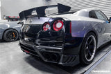 Carbonado TS Style Rear Bumper, Diffuser & Undertray for Nissan GTR GT-R R35 2008-2022 CBA & DBA & EBA Carbon Fiber / FRP