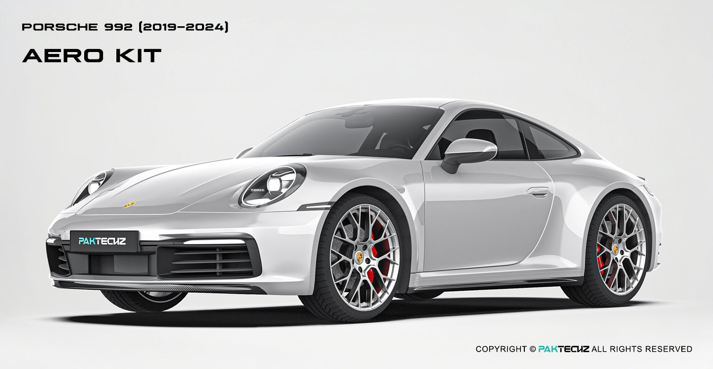Paktechz Porsche 911 992.1 Carrera, Carrera S Full Dry Carbon Aerodynamics kit 2019-2024