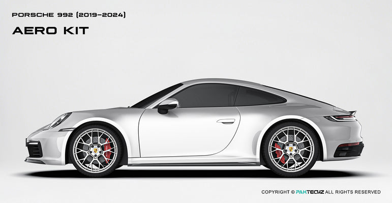 Paktechz Porsche 911 992.1 Carrera, Carrera S Full Dry Carbon Aerodynamics kit 2019-2024