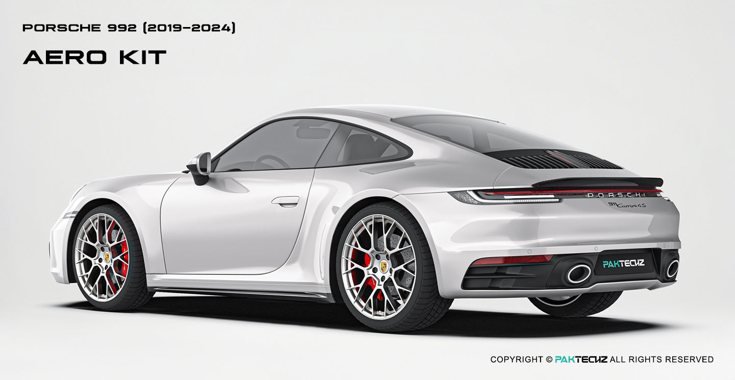 Paktechz Porsche 911 992.1 Carrera, Carrera S Full Dry Carbon Aerodynamics kit 2019-2024