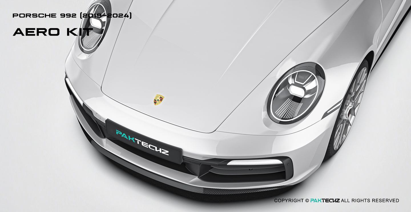 Paktechz Porsche 911 992.1 Carrera, Carrera S Full Dry Carbon Aerodynamics kit 2019-2024
