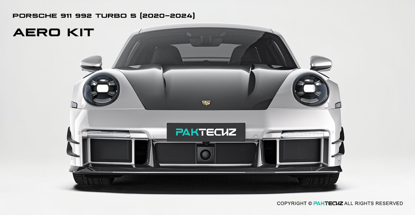 Porsche 911 992.1 Turbo S Paktechz Full Dry Carbon Aerodynamics kit 2020-2024