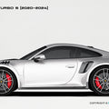 Porsche 911 992.1 Turbo S Paktechz Full Dry Carbon Aerodynamics kit 2020-2024