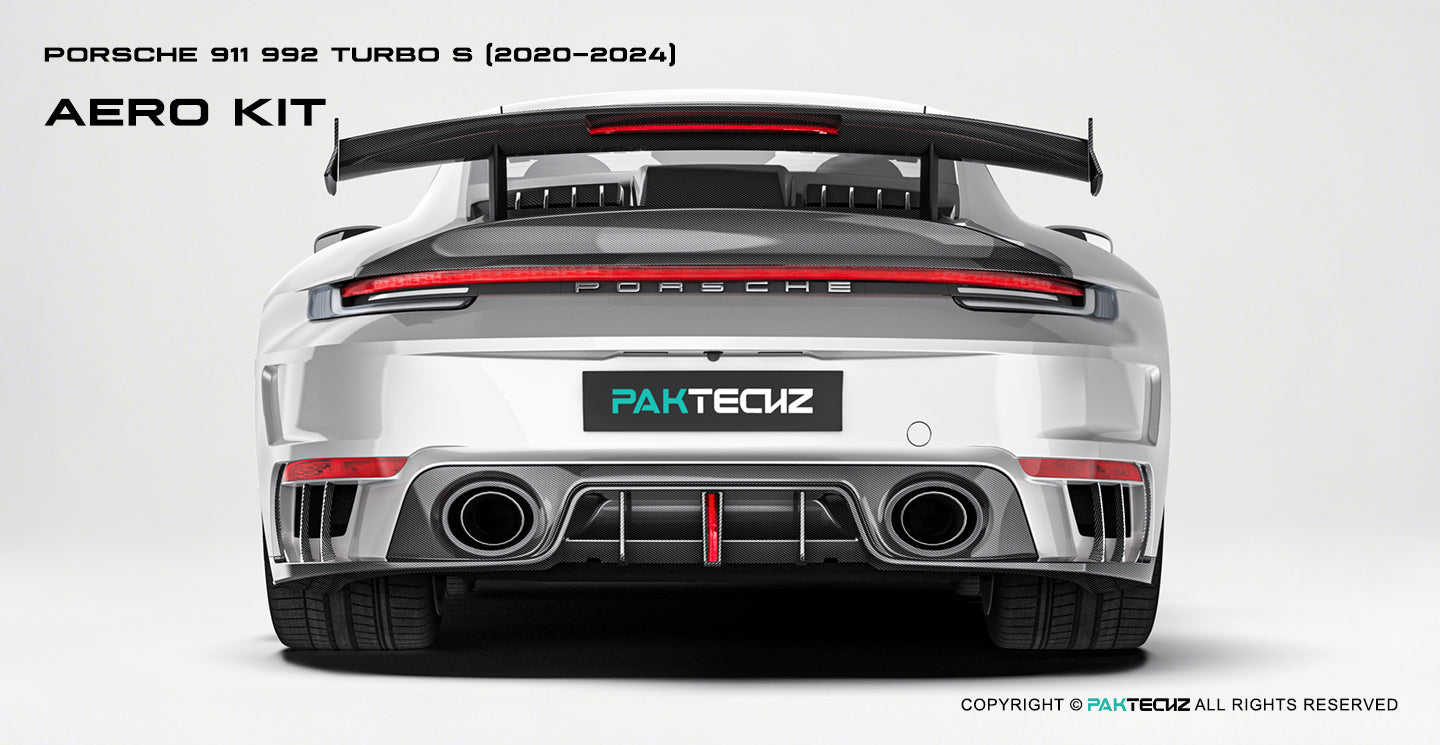 Porsche 911 992.1 Turbo S Paktechz Full Dry Carbon Aerodynamics kit 2020-2024