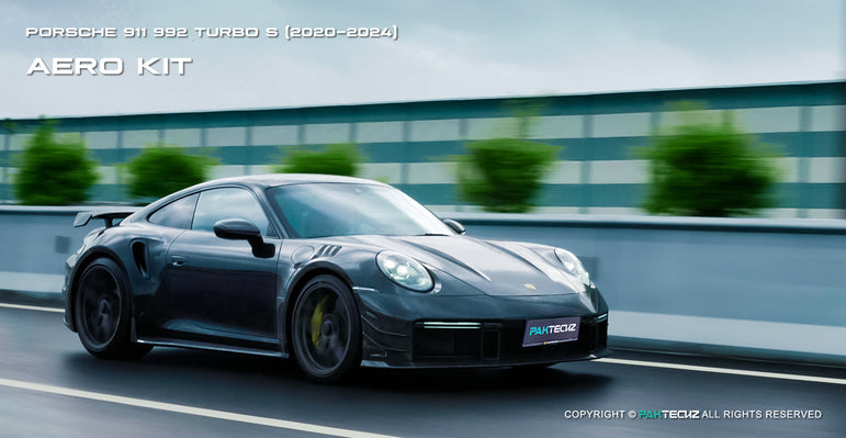 Porsche 911 992.1 Turbo S Paktechz Full Dry Carbon Aerodynamics kit 2020-2024