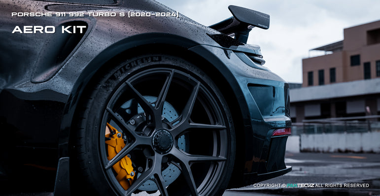 Porsche 911 992.1 Turbo S Paktechz Full Dry Carbon Aerodynamics kit 2020-2024