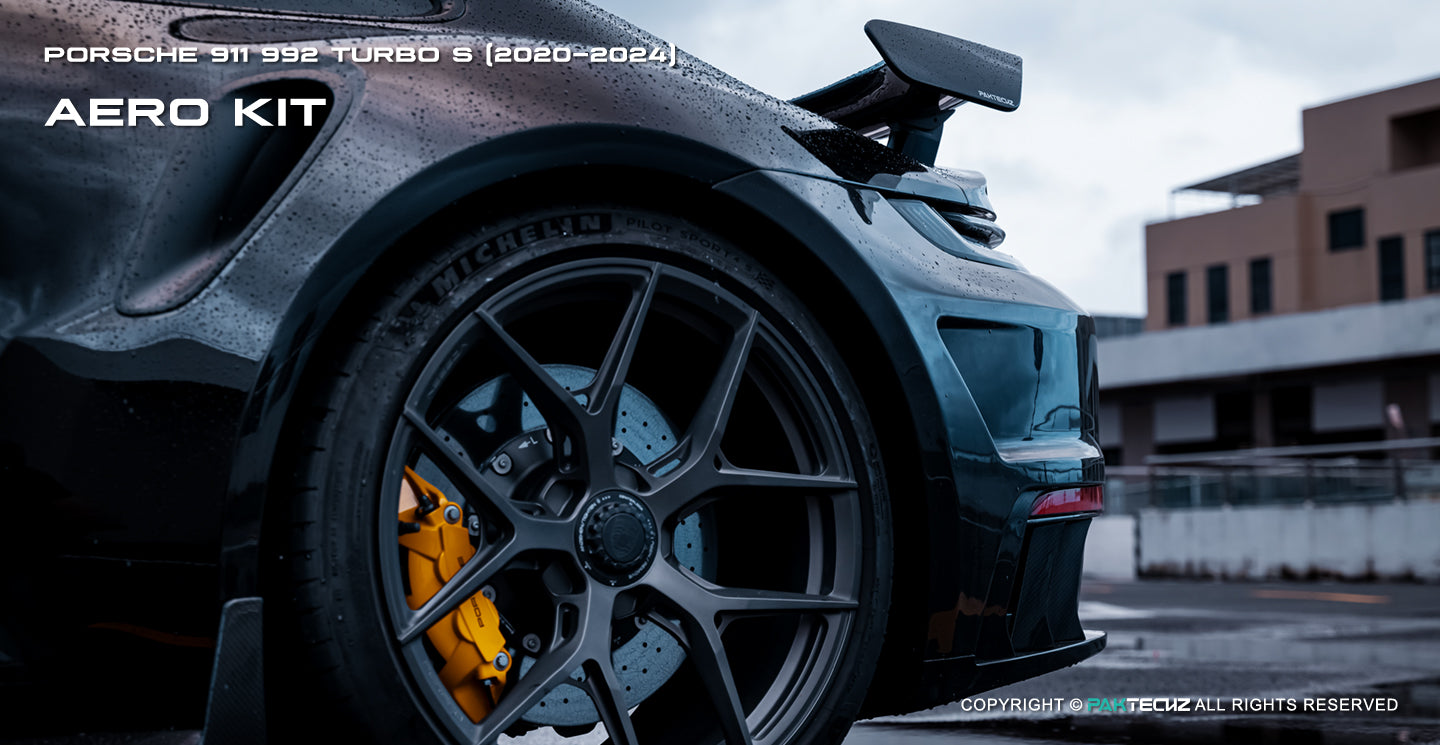 Porsche 911 992.1 Turbo S Paktechz Full Dry Carbon Aerodynamics kit 2020-2024