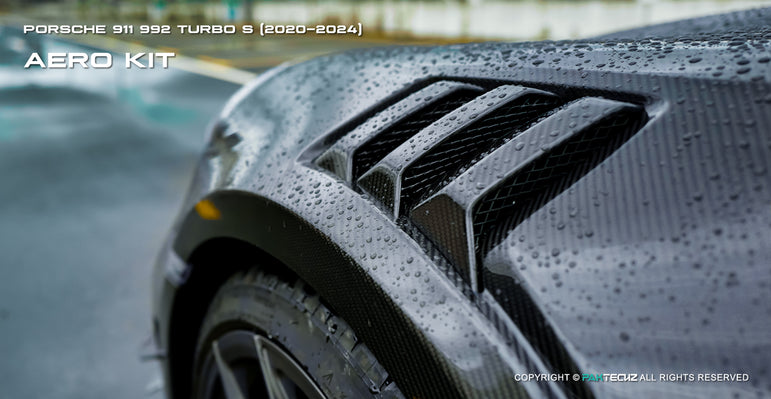 Porsche 911 992.1 Turbo S Paktechz Full Dry Carbon Aerodynamics kit 2020-2024