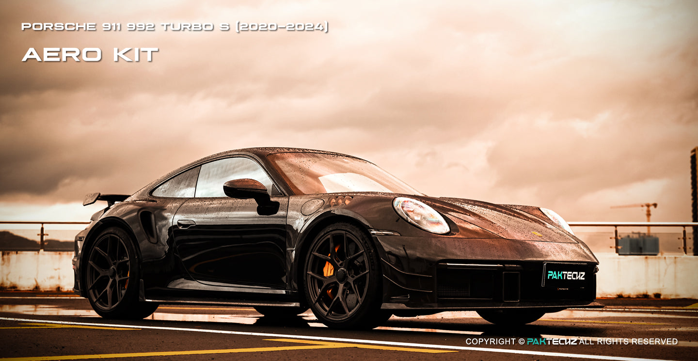 Porsche 911 992.1 Turbo S Paktechz Full Dry Carbon Aerodynamics kit 2020-2024