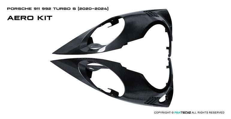 Porsche 911 992.1 Turbo S Paktechz Full Dry Carbon Aerodynamics kit 2020-2024