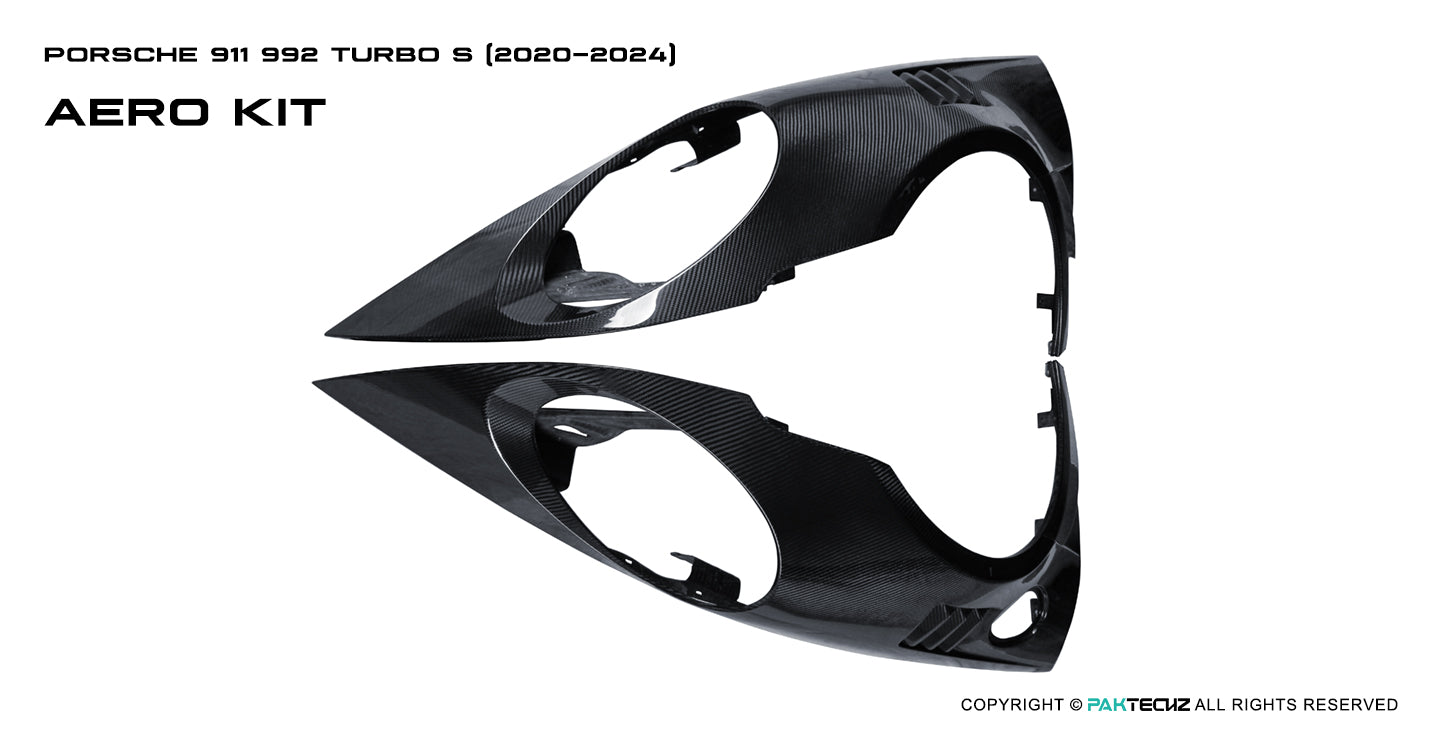 Porsche 911 992.1 Turbo S Paktechz Full Dry Carbon Aerodynamics kit 2020-2024