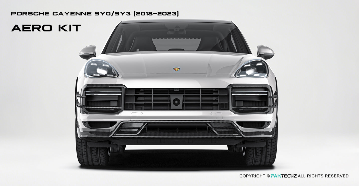 Porsche Cayenne Paktechz Full Dry Carbon Aerodynamics kit 2018-20