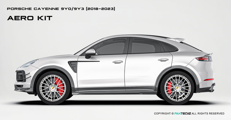 Porsche Cayenne Paktechz Full Dry Carbon Aerodynamics kit 2018-20