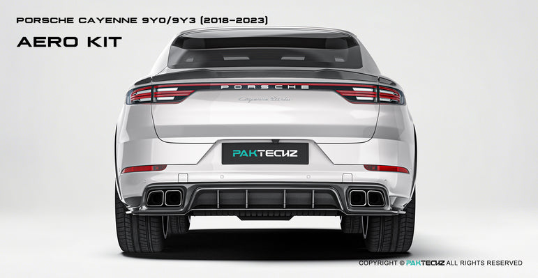 Porsche Cayenne Paktechz Full Dry Carbon Aerodynamics kit 2018-20