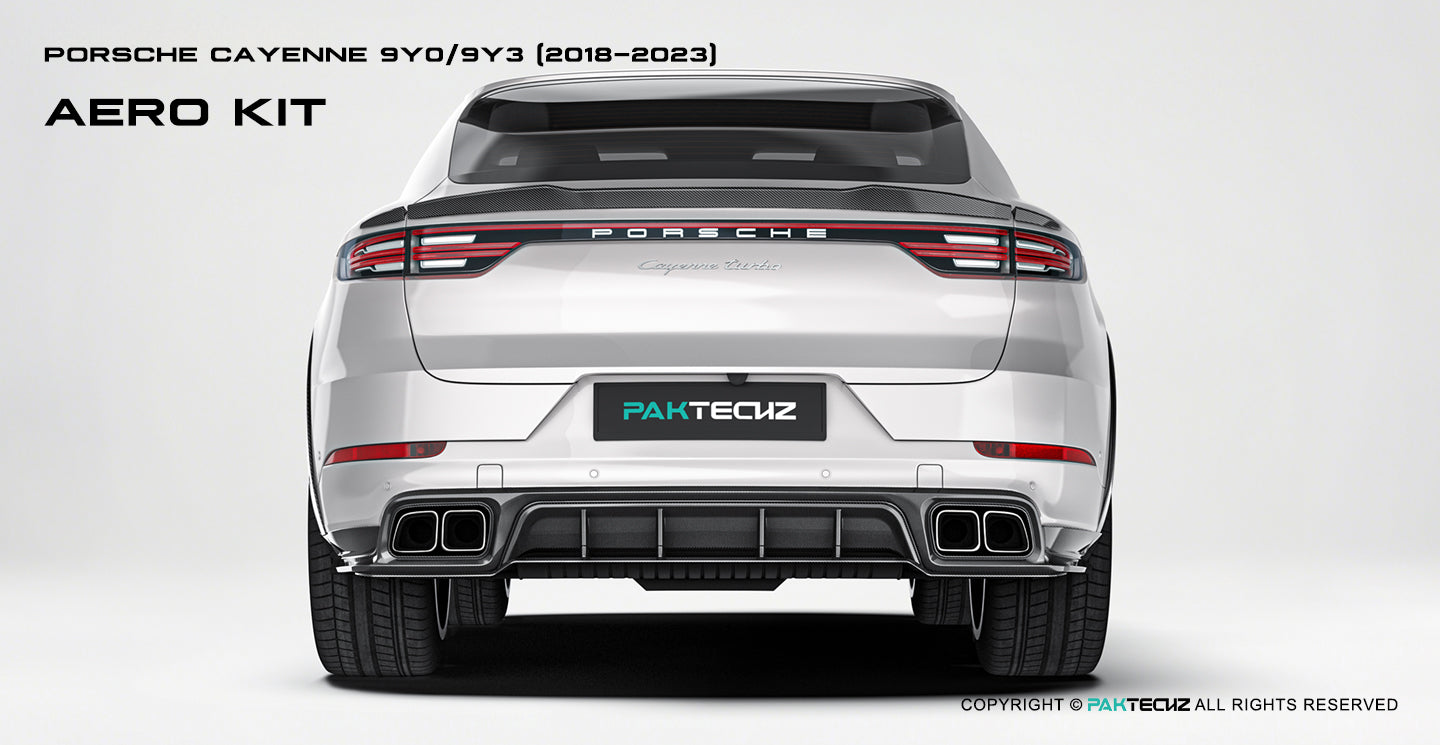 Porsche Cayenne Paktechz Full Dry Carbon Aerodynamics kit 2018-20