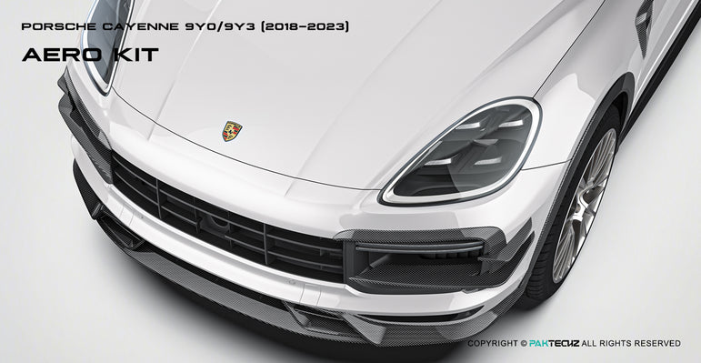 Porsche Cayenne Paktechz Full Dry Carbon Aerodynamics kit 2018-20