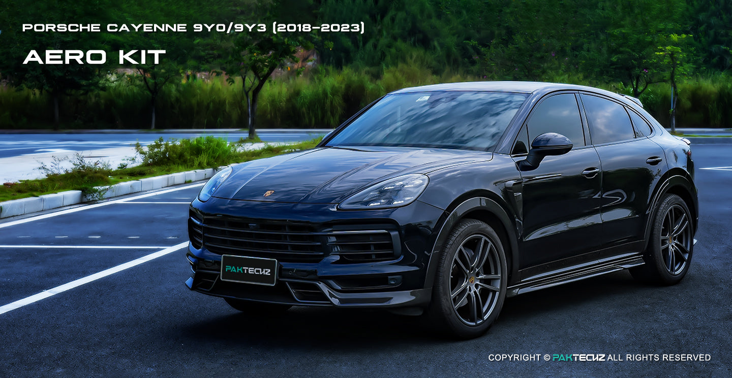 Porsche Cayenne Paktechz Full Dry Carbon Aerodynamics kit 2018-20